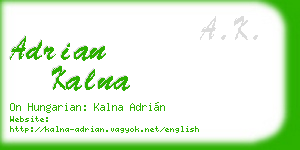 adrian kalna business card